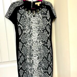 NWT MICHAEL KORS BLACK KNIT DRESS